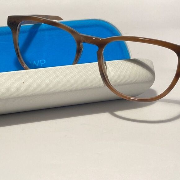 Warby Parker Jennings Eyeglasses Oversized Brown 228 53-19.145 - Picture 2 of 12